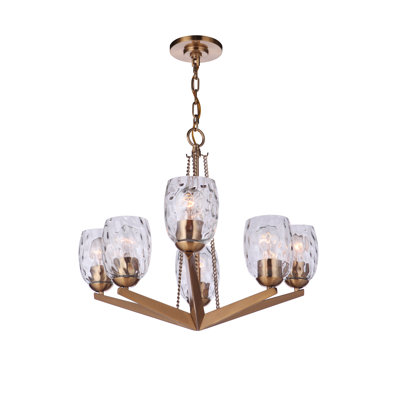 Lustre géométrique à 6 lumières James-Rance