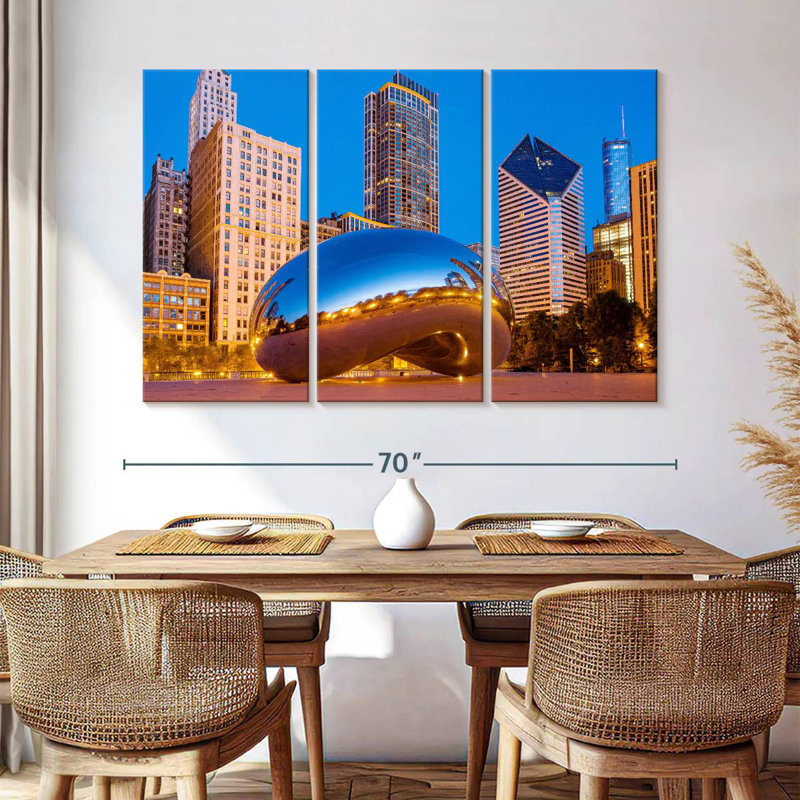 Sebbie Cloud Gate The Bean Millennium Park, 42" H x 65" W