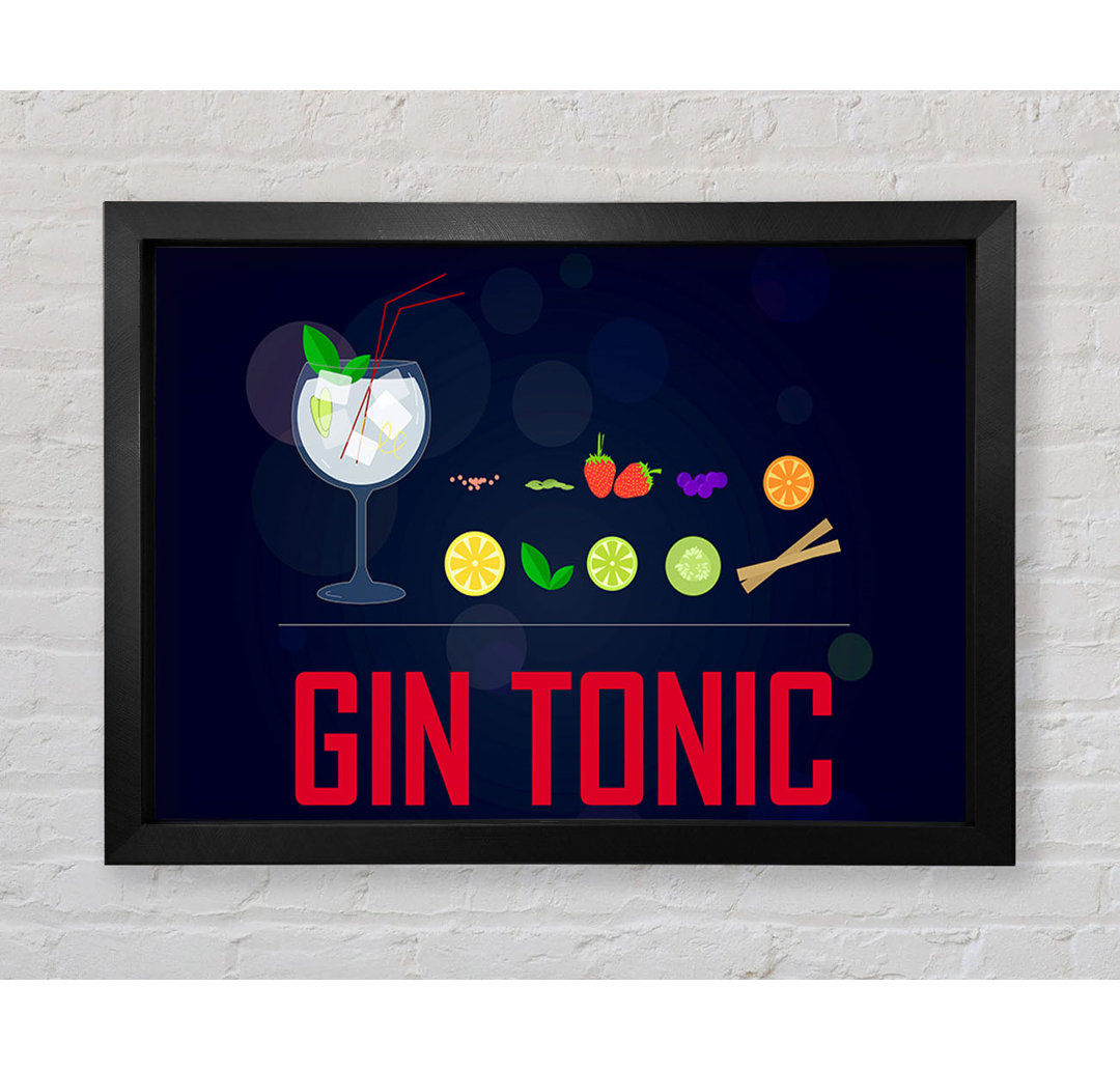 Gerahmter Kunstdruck Gin And Tonic