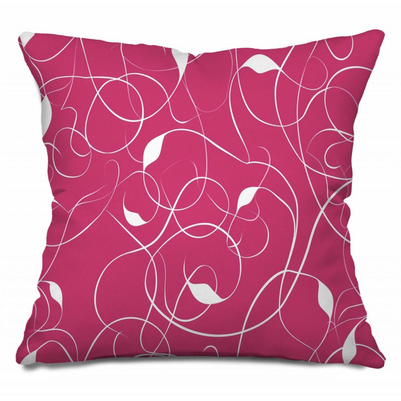 Floral Throw Pillow, Art  Pillows, 20"H x 20"W