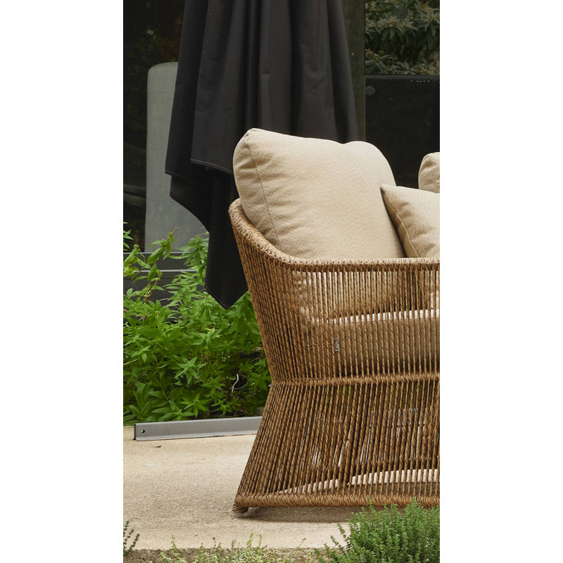 Calixto Outdoor Lounge Chair, Canvas Navy Sunbrella® Canvas