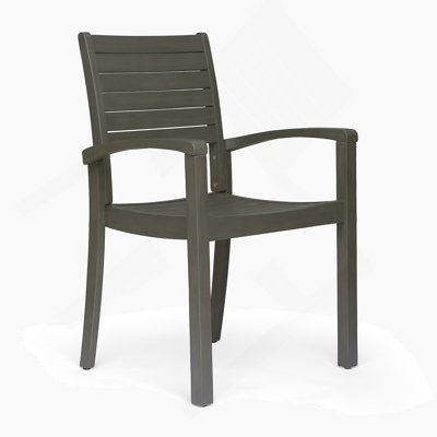 Outdoor Dining Chairs, Grey 63223.00GRY, KD