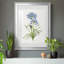 Blue Lived Botanical I - Cadre photo, reproduction d'art sur papier-847047002-847046996