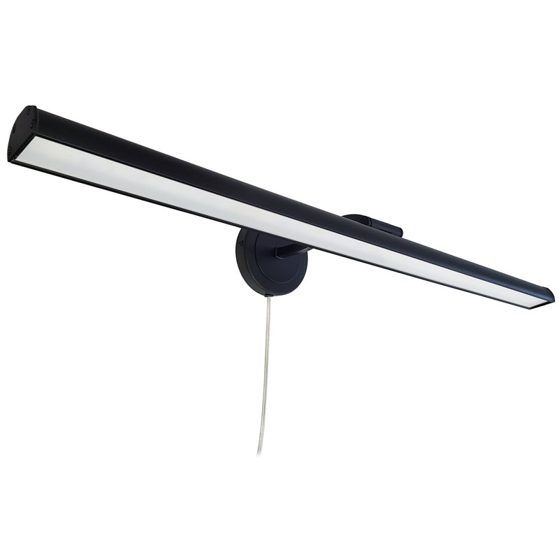 Lampe pour tableau Reina, Noir mat, H 2,75 po x l 32 po x P 9 po