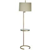 Crescent Tray Table Floor Lamp