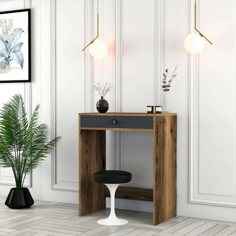 Phillipston Drafting Table, Walnut/Anthracite