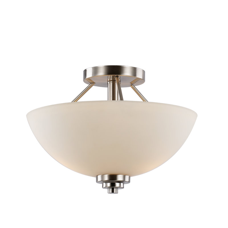 Plafonnier semi-encastré 2 lumières 13,5 po Juli, Bronze huilé