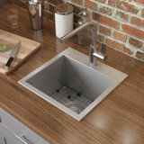 Tirana 15" L x 15" W Drop-In Bar Sink