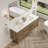Wall-Mounted Bath Vanity With Engineered Marble Top-1541044793-1541044795
