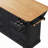 56 inch Kitchen Island with Rubber Wood Veneer Drop Leaf-1314512781