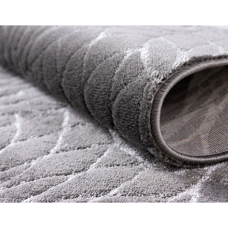 Glitzy Geometric Indoor Rug, Rectangle 4'1" x 6'1"