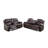 2 Pieces Leather Manual Reclining Living Room Set with Console-152881327