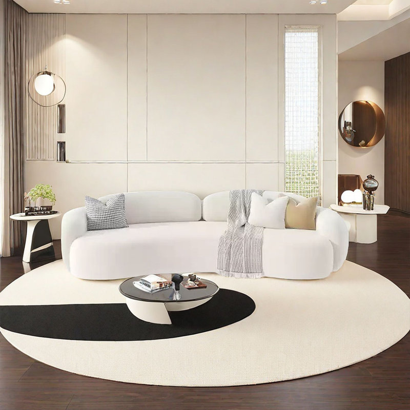 Enyce, 2, H 27,56 po x l 94,49 po x P 35,43 po, Blanc cassé / blanc