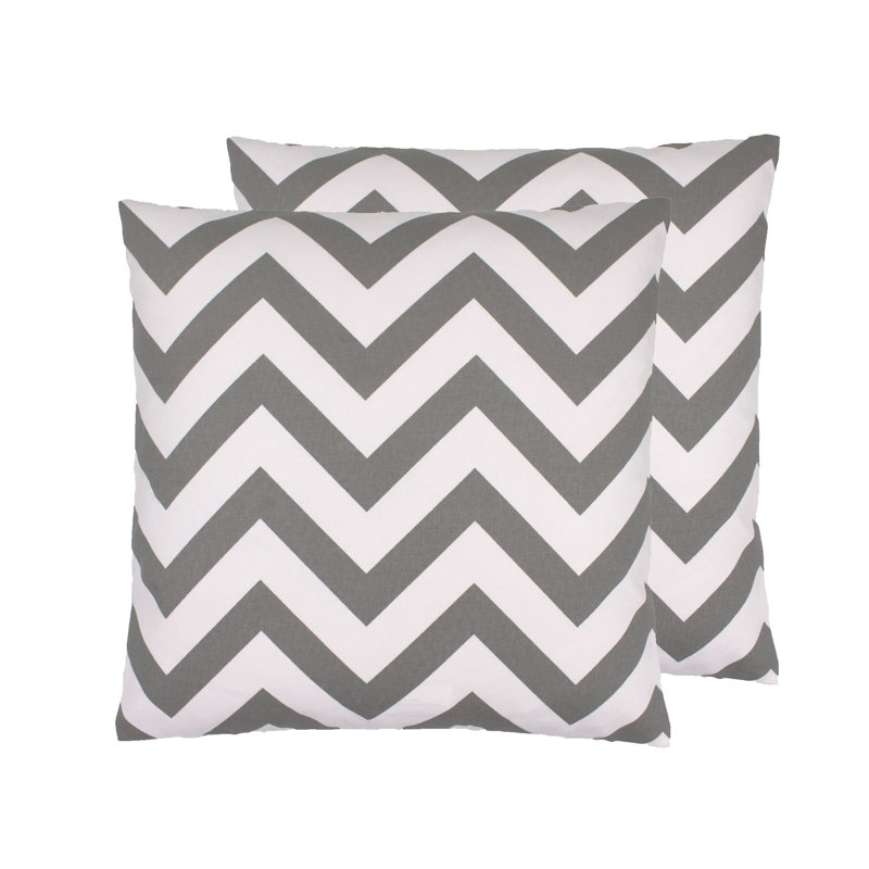 Housse de coussin en coton Los Angeles, Gris
