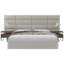 Panneaux muraux capitonnés Sapan - Têtes de lit murales King/Cal King - Cuir noir de jais vintage - Twin/King - Ensemble de 4 panneaux modulaires-388992104-388992124