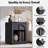 18"W Modern Arched Nightstand Set of 2，Bedside Table with Charging Station, Drawer and Open Shelf-651687034-638203737