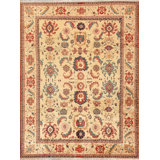 Eiler Oriental Area Rug in Yellow