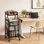 Chariot de rangement à 3 tiroirs avec roulettes verrouillables et tablette en bois - Organisateur de chariot utilitaire mobile pour le bureau, les fournitures d'artisanat et le home studio