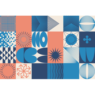 Geometric Abstract by Normform - Wrapped Canvas Print