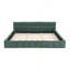 King Size Upholstered Bed Frame with Thick Chenille Fabric-491848434