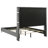 Rohnan 61-inch Upholstered Queen Wingback Bed Grey-114385234-96122306