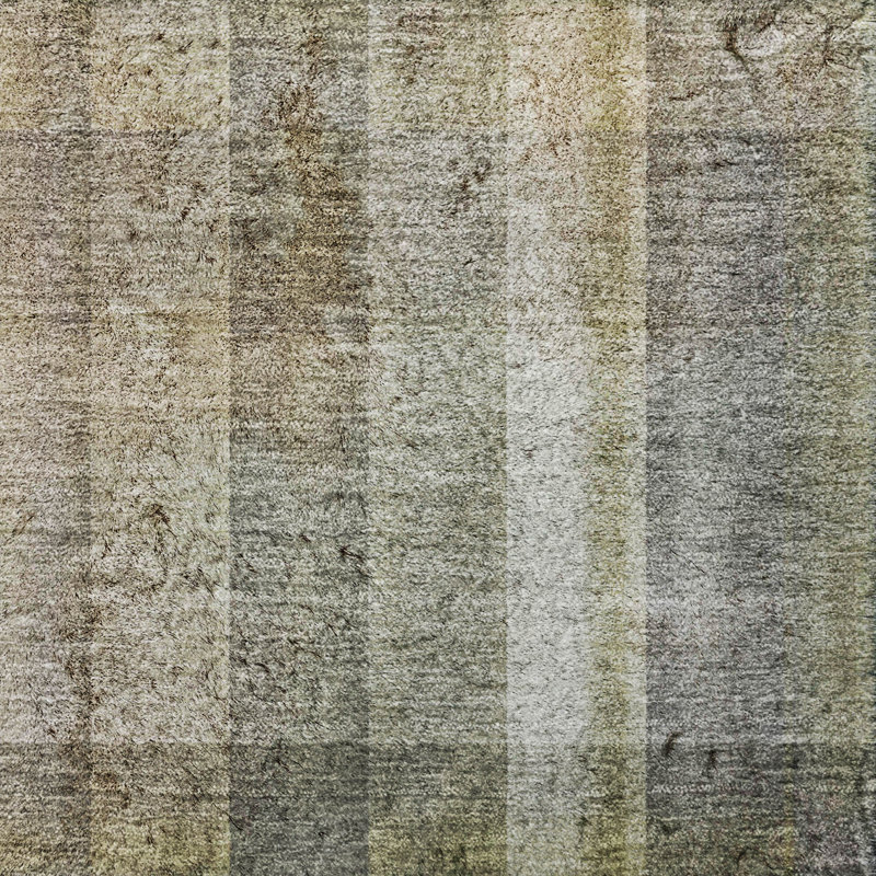 Tapis à poil long de qualité supérieure lavable à la machine ADS534, 1 pi 8 po x 2 pi 6 po, Gris