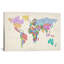 « typographie text world map » par michael thompsett, impression sur toile tendue-54704426-126467056-126467069