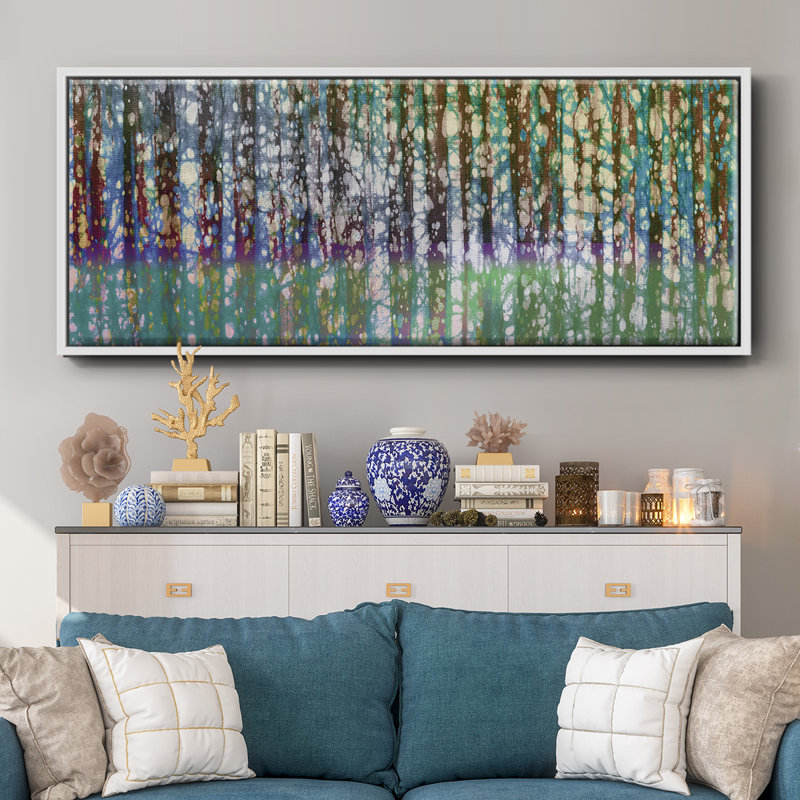 Birch Betik- Framed Canvas, 12" H x 30" W