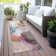 Machine Washable Indoor/Outdoor Xhevrie Blush Rug