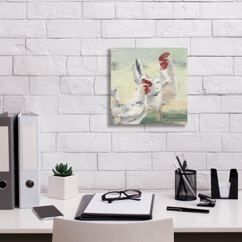 «Epic Graffiti» «Chicken Run» par Ethan Harper, toile «Chicken Run» par Ethan Harper, H 12 po x l 12 po x P 0,75 po
