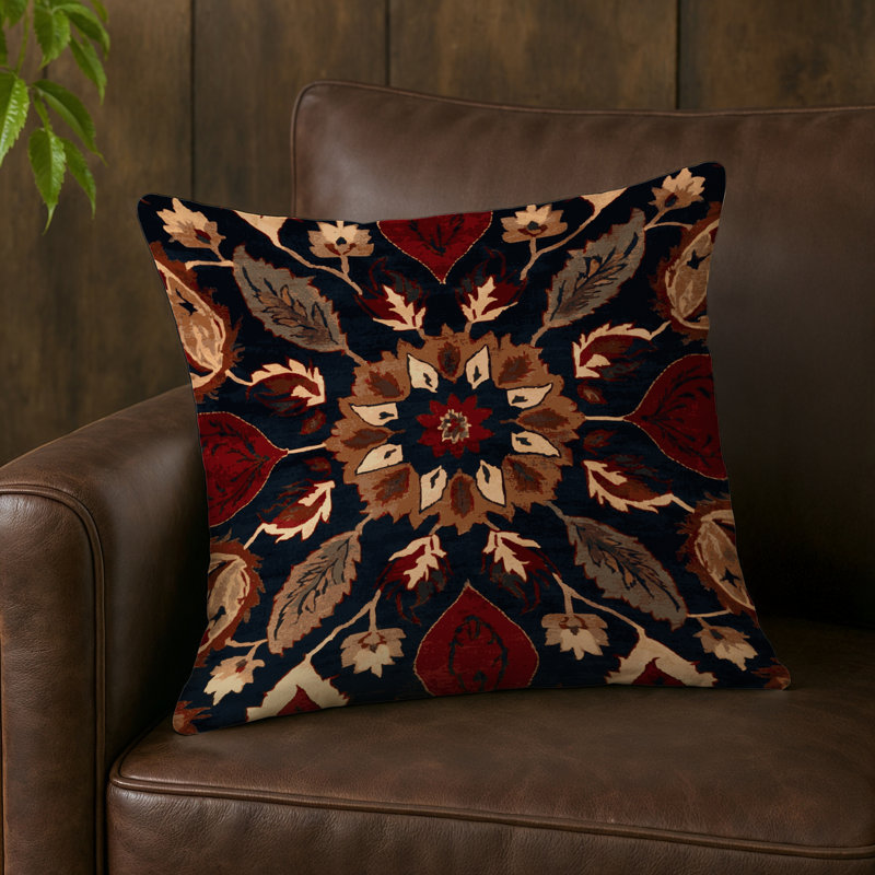 Coussin intérieur et extérieur, Carré 16 po, Melon persan