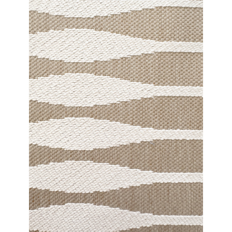 Chemin de table Rustic Beige Serene Wave