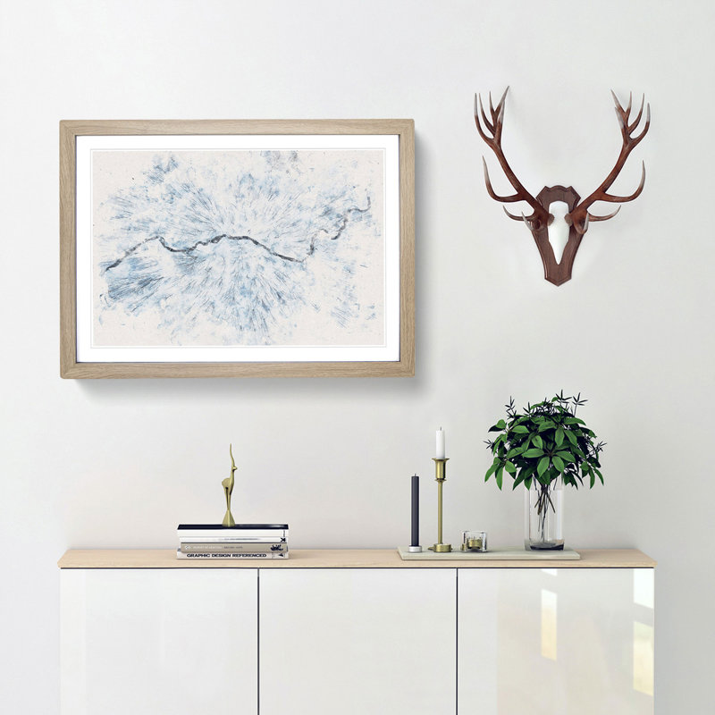 Passing by the Forest - Picture Frame Painting Print, Oak Framed, 45cm H x 63cm W x 2cm D