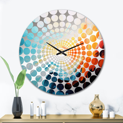 Michaux - Horloge murale peinture abstraite