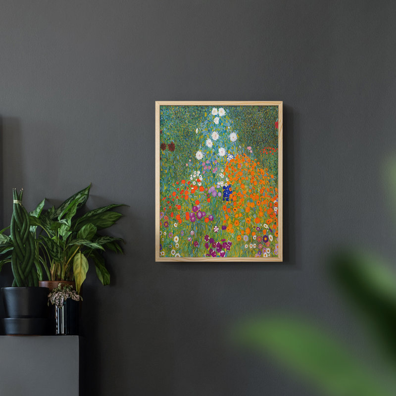Gustav Klimt XVII - impression encadrée, H 14 po x l 11 po, Naturel