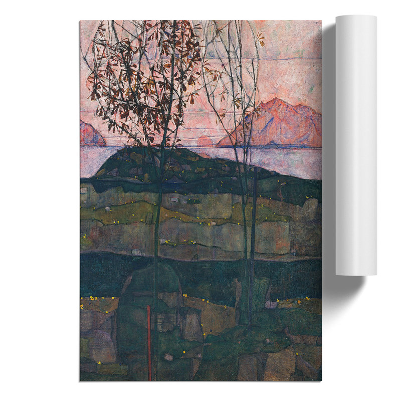 Setting Sun by Egon Schiele - Frameless Print, 59cm H x 42cm W x 0.1cm D