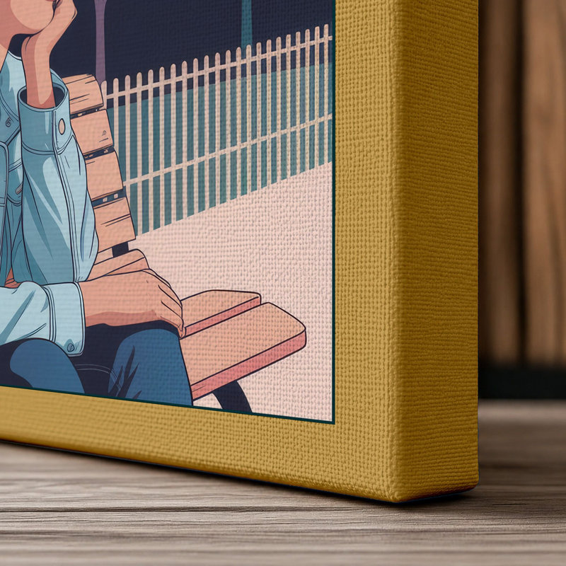 Print, 36x24 - 91.4 x 61.0 cm, Ochre Border