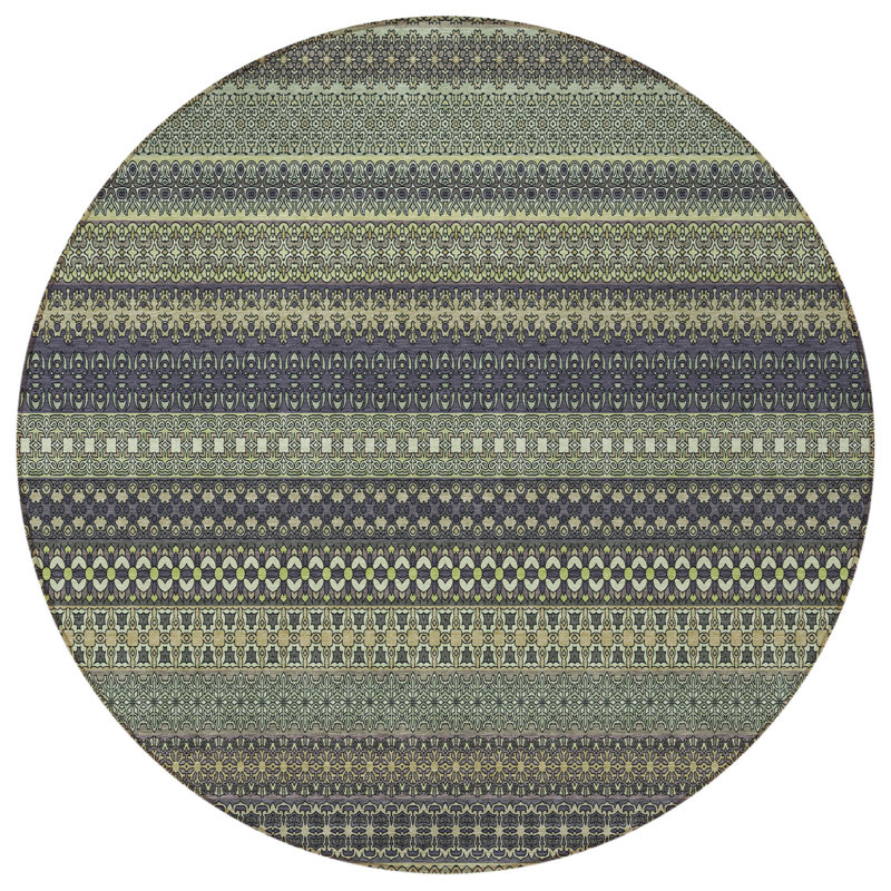 Tapis intérieur rond 8 po Sage