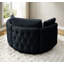 Upholstered Tufted Swivel Chair with Ottoman-222503133