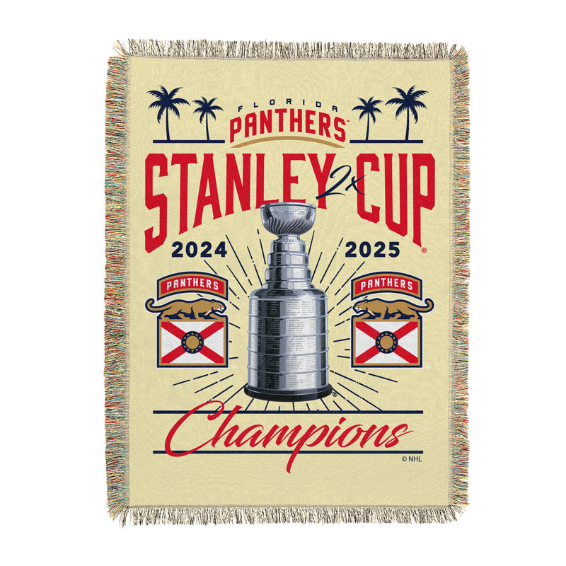 Northwest Florida Panthers Champs Tapestry Throw Blanket