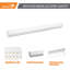 Éclairage de magasin linéaire linéaire à DEL à intensité variable de 4 pi, sélectionnable CCT / puissance / lumen