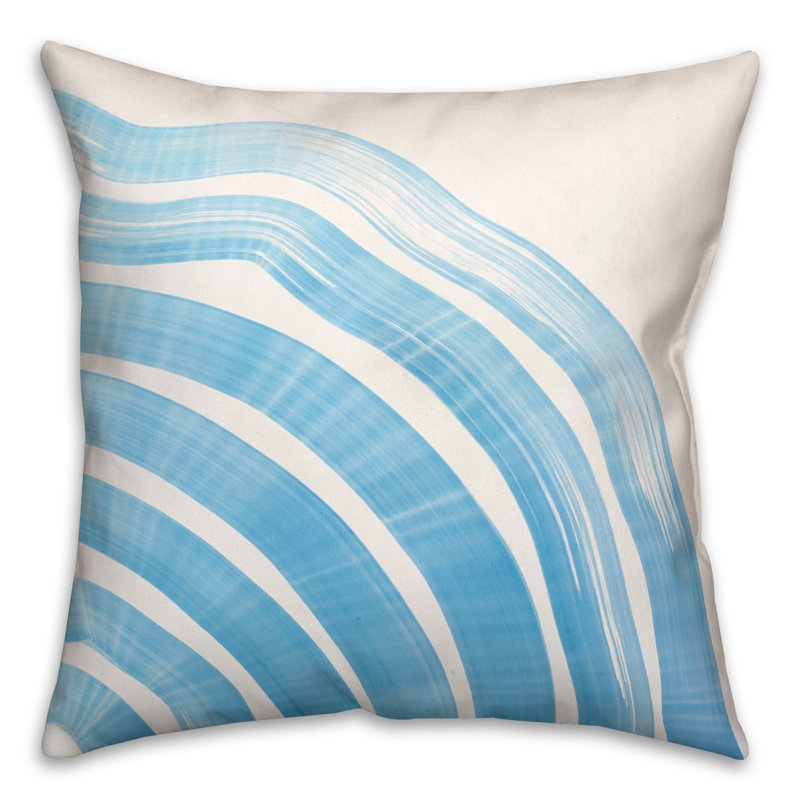  Coussin décoratif intérieur / extérieur No Motif, Bleu, 18 po x 18 po