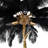 28"H Branch and Black Ostrich Feather Table Lamp-1025411290