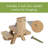 Wood Hanging Squirrel Feeder