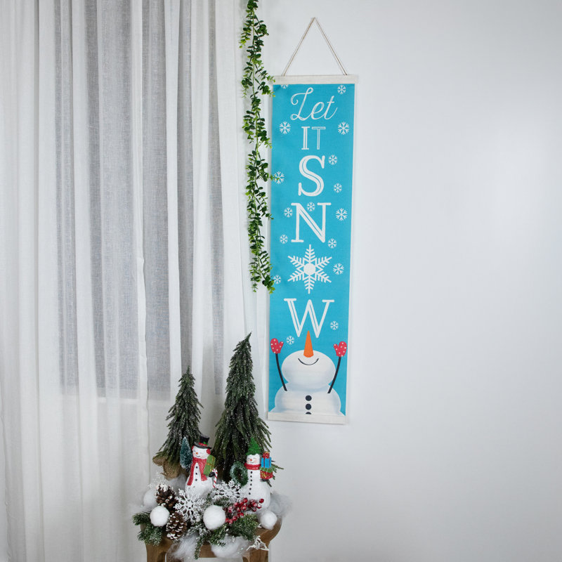43" Let It Snow Christmas Wall Sign