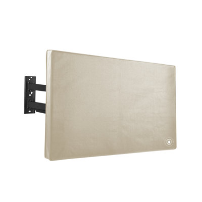 Couvre-écran brun clair pour téléviseur de 30 à 32 po, imperméable pour l'extérieur