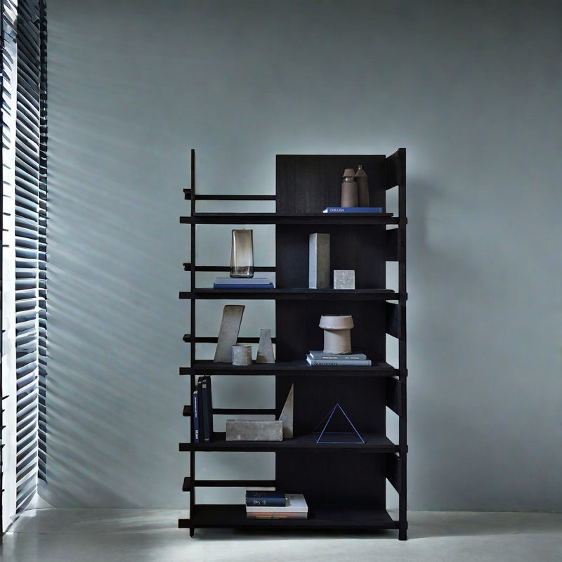 Black Vintage Mystery Bookcase