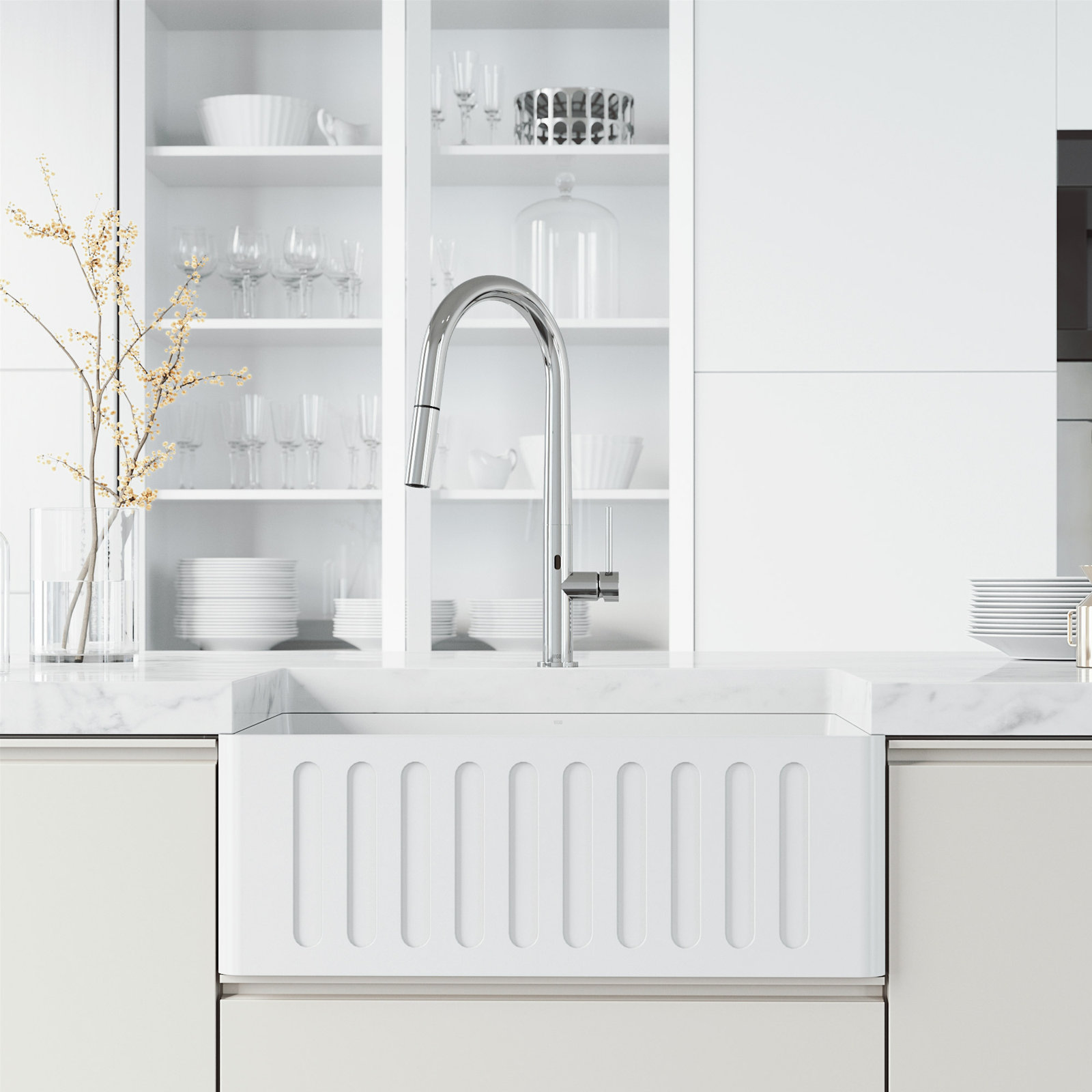 Greenwich Touchless Pull-Down Kitchen Faucet, Chrome