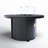 Townsend Round Aluminum Smokeless Fire Pit Table with Hidden Fuel Tank-1051276276