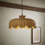 18cm H Rattan Round Pendant Shade ( Clip On ) in Beige